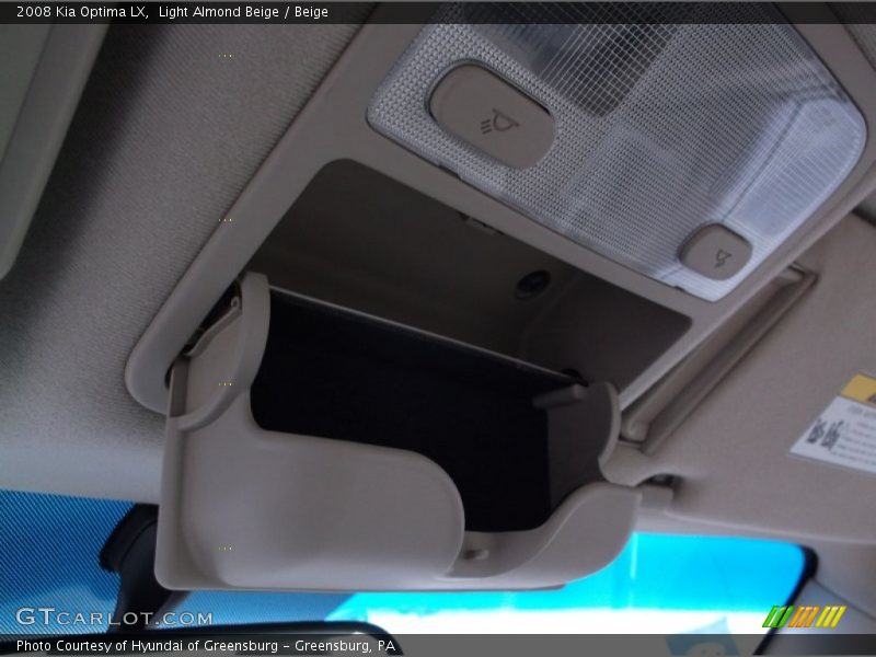 Light Almond Beige / Beige 2008 Kia Optima LX