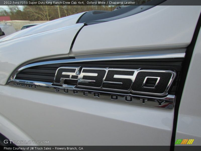 Oxford White / Chaparral Leather 2012 Ford F350 Super Duty King Ranch Crew Cab 4x4