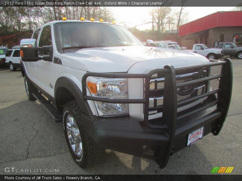 Oxford White / Chaparral Leather 2012 Ford F350 Super Duty King Ranch Crew Cab 4x4
