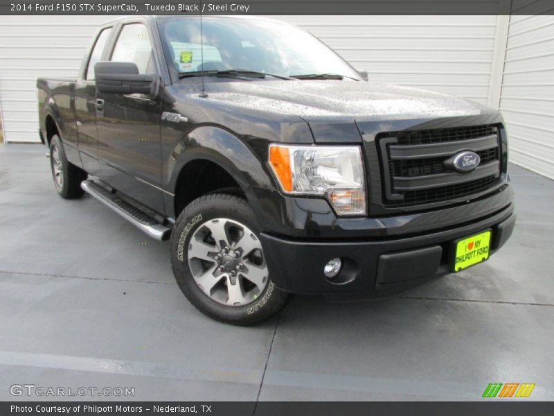 Tuxedo Black / Steel Grey 2014 Ford F150 STX SuperCab