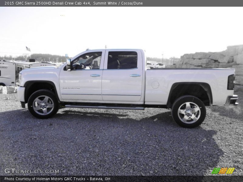 Summit White / Cocoa/Dune 2015 GMC Sierra 2500HD Denali Crew Cab 4x4