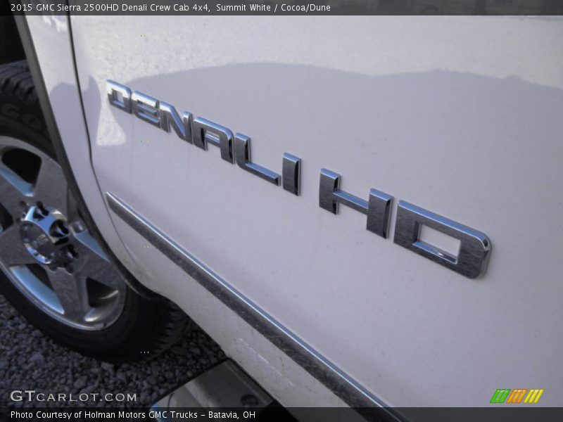 Summit White / Cocoa/Dune 2015 GMC Sierra 2500HD Denali Crew Cab 4x4