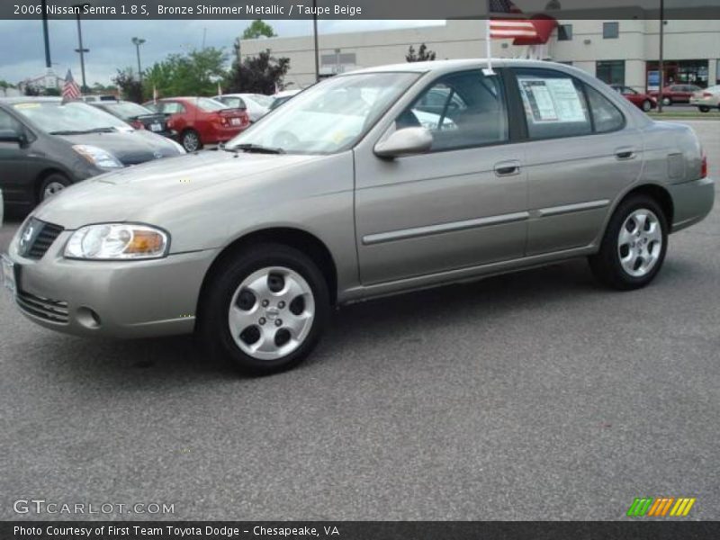 Bronze Shimmer Metallic / Taupe Beige 2006 Nissan Sentra 1.8 S