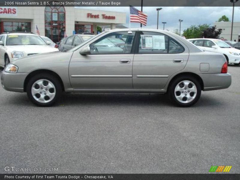 Bronze Shimmer Metallic / Taupe Beige 2006 Nissan Sentra 1.8 S
