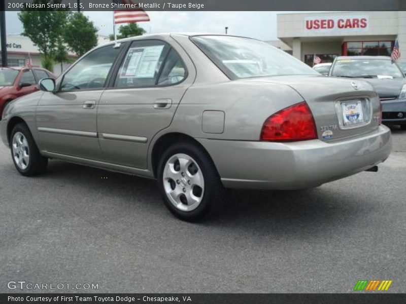 Bronze Shimmer Metallic / Taupe Beige 2006 Nissan Sentra 1.8 S