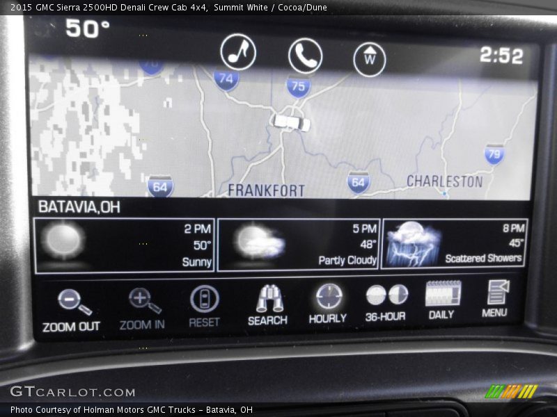 Summit White / Cocoa/Dune 2015 GMC Sierra 2500HD Denali Crew Cab 4x4