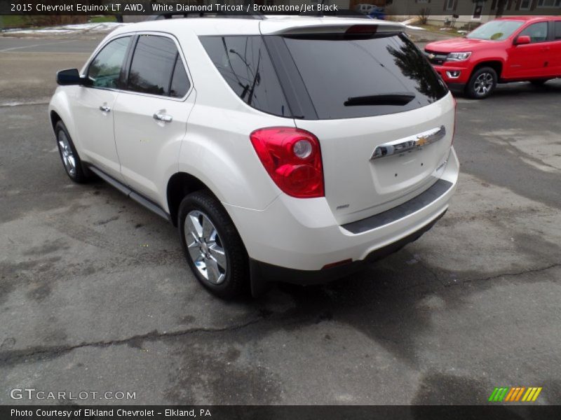 White Diamond Tricoat / Brownstone/Jet Black 2015 Chevrolet Equinox LT AWD