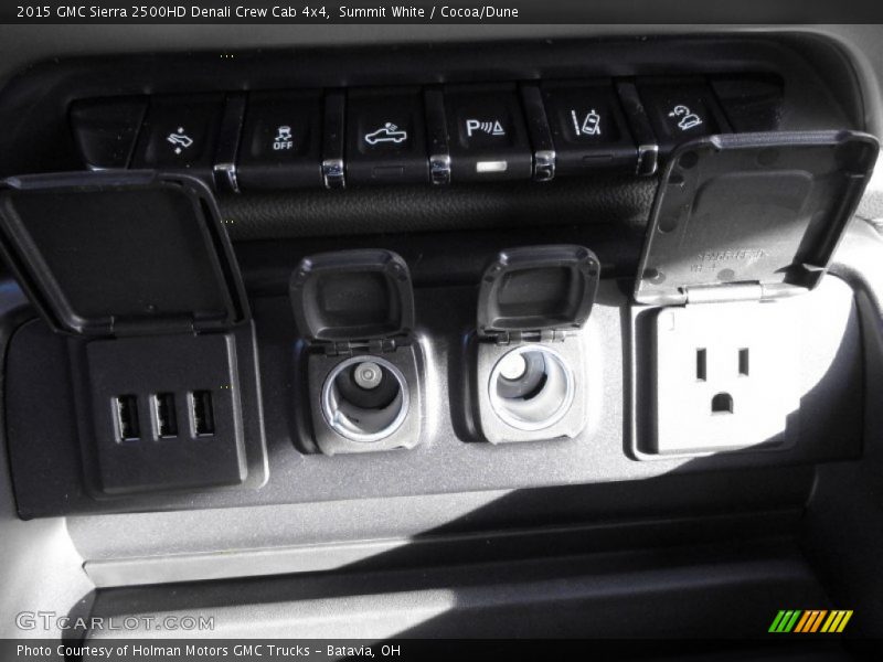 Summit White / Cocoa/Dune 2015 GMC Sierra 2500HD Denali Crew Cab 4x4