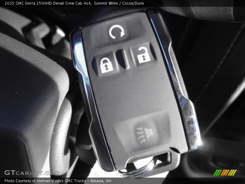 Summit White / Cocoa/Dune 2015 GMC Sierra 2500HD Denali Crew Cab 4x4