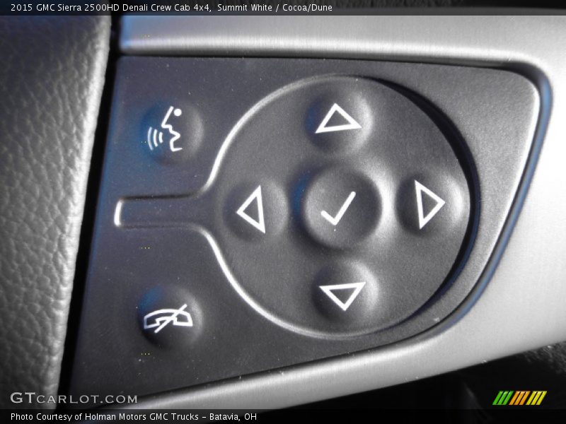 Summit White / Cocoa/Dune 2015 GMC Sierra 2500HD Denali Crew Cab 4x4