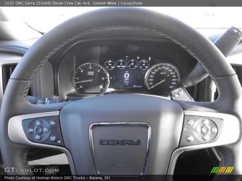 Summit White / Cocoa/Dune 2015 GMC Sierra 2500HD Denali Crew Cab 4x4
