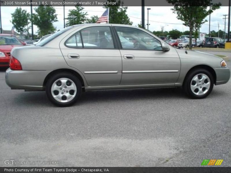 Bronze Shimmer Metallic / Taupe Beige 2006 Nissan Sentra 1.8 S