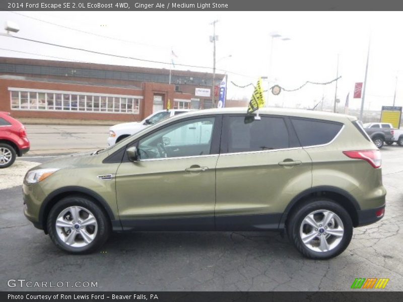 Ginger Ale / Medium Light Stone 2014 Ford Escape SE 2.0L EcoBoost 4WD