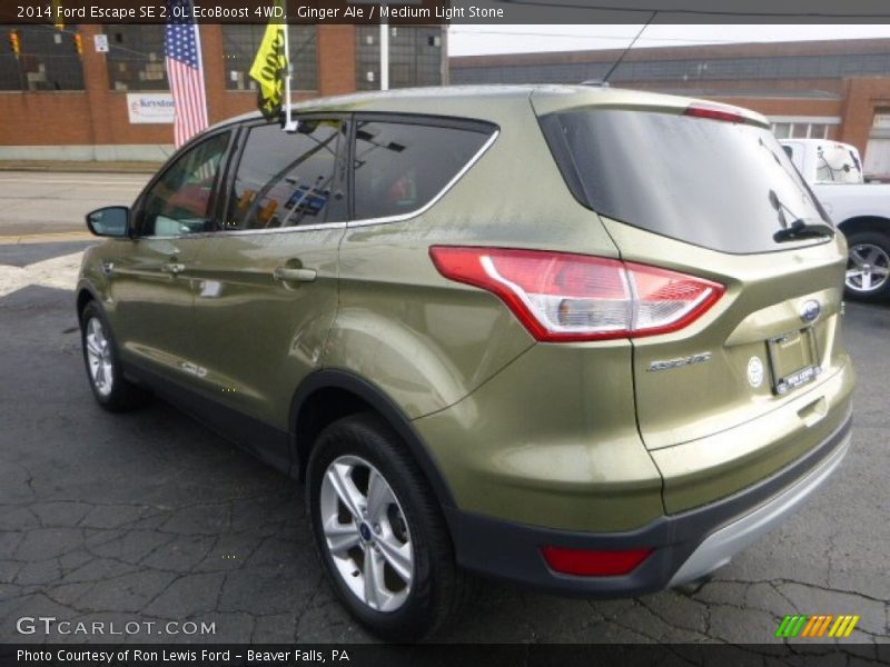 Ginger Ale / Medium Light Stone 2014 Ford Escape SE 2.0L EcoBoost 4WD