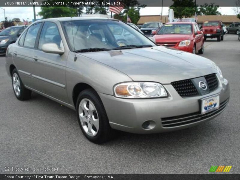 Bronze Shimmer Metallic / Taupe Beige 2006 Nissan Sentra 1.8 S
