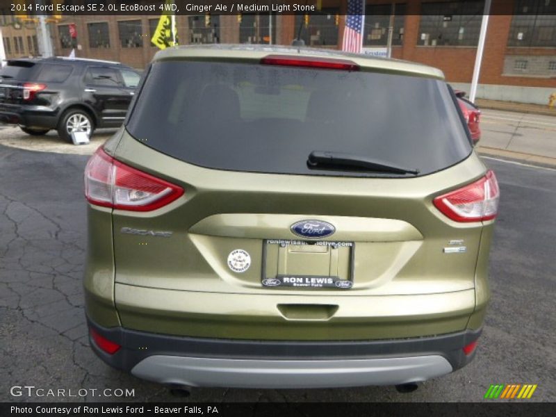 Ginger Ale / Medium Light Stone 2014 Ford Escape SE 2.0L EcoBoost 4WD