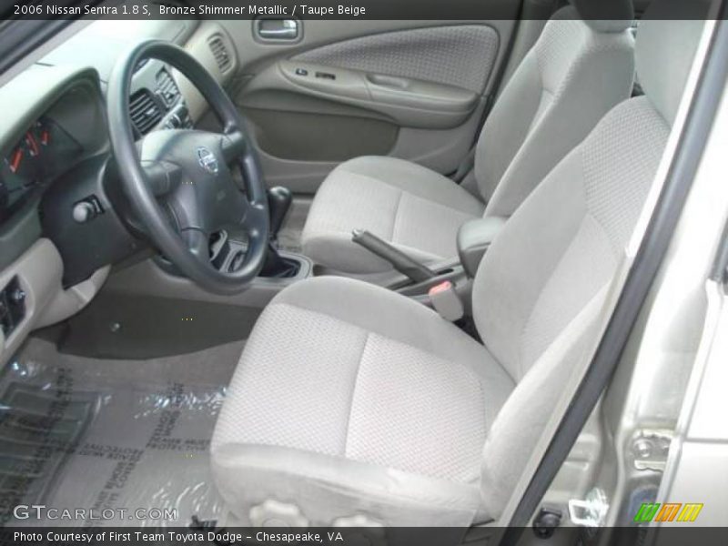 Bronze Shimmer Metallic / Taupe Beige 2006 Nissan Sentra 1.8 S