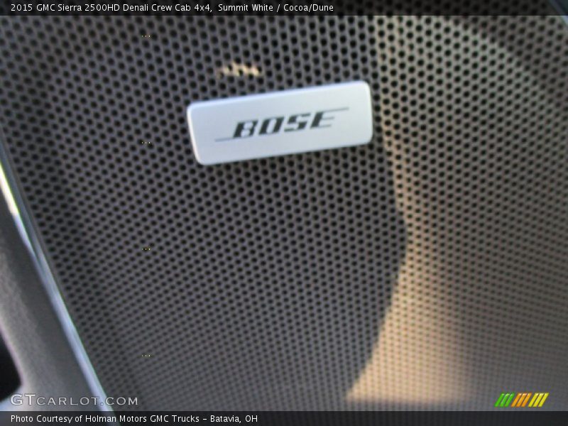 Summit White / Cocoa/Dune 2015 GMC Sierra 2500HD Denali Crew Cab 4x4