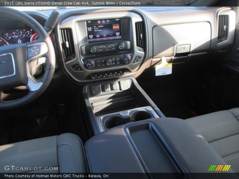 Summit White / Cocoa/Dune 2015 GMC Sierra 2500HD Denali Crew Cab 4x4