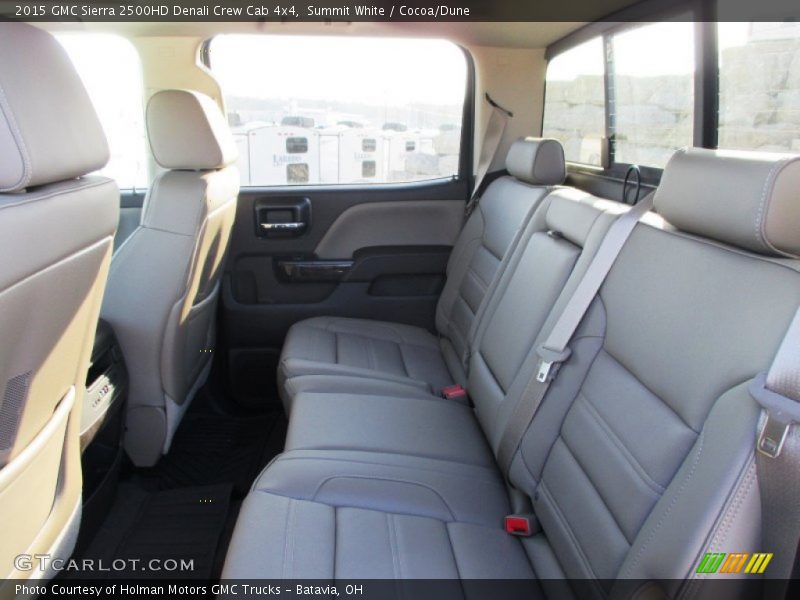 Summit White / Cocoa/Dune 2015 GMC Sierra 2500HD Denali Crew Cab 4x4