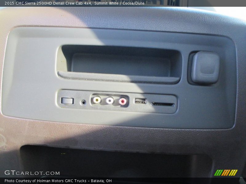 Summit White / Cocoa/Dune 2015 GMC Sierra 2500HD Denali Crew Cab 4x4