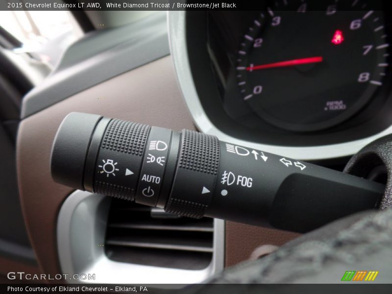 White Diamond Tricoat / Brownstone/Jet Black 2015 Chevrolet Equinox LT AWD