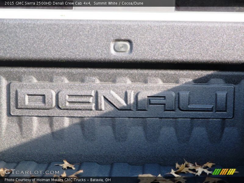 Summit White / Cocoa/Dune 2015 GMC Sierra 2500HD Denali Crew Cab 4x4