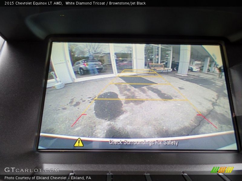 White Diamond Tricoat / Brownstone/Jet Black 2015 Chevrolet Equinox LT AWD