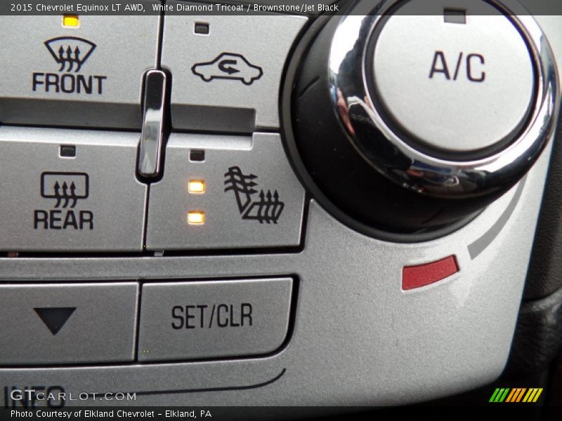 White Diamond Tricoat / Brownstone/Jet Black 2015 Chevrolet Equinox LT AWD