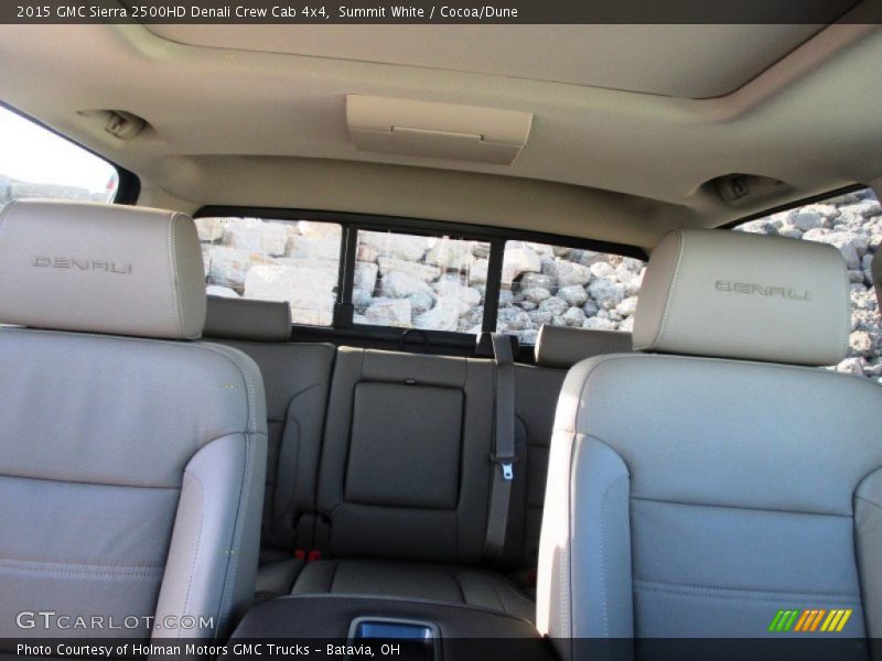 Summit White / Cocoa/Dune 2015 GMC Sierra 2500HD Denali Crew Cab 4x4