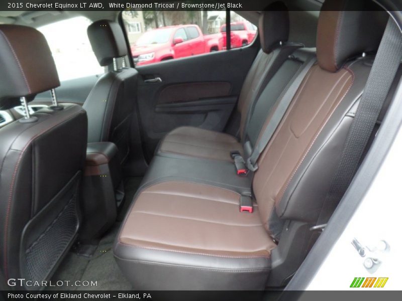 White Diamond Tricoat / Brownstone/Jet Black 2015 Chevrolet Equinox LT AWD