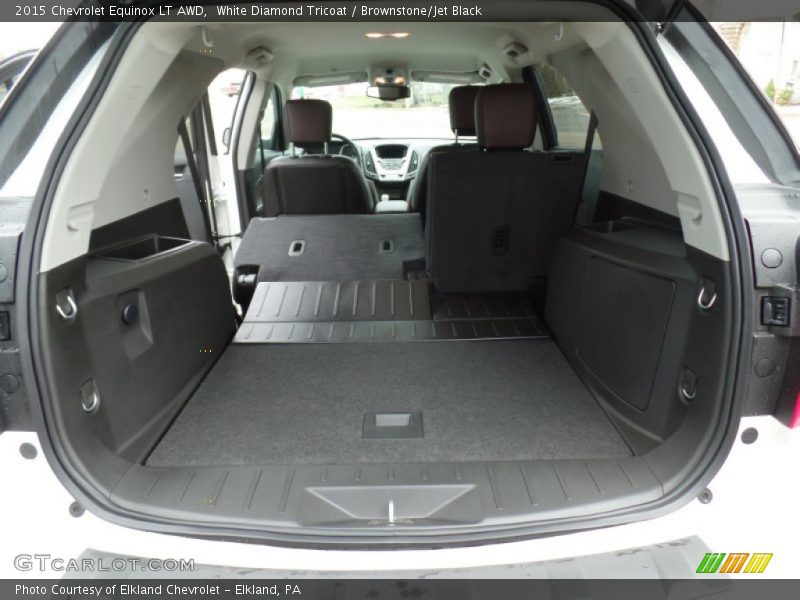 White Diamond Tricoat / Brownstone/Jet Black 2015 Chevrolet Equinox LT AWD