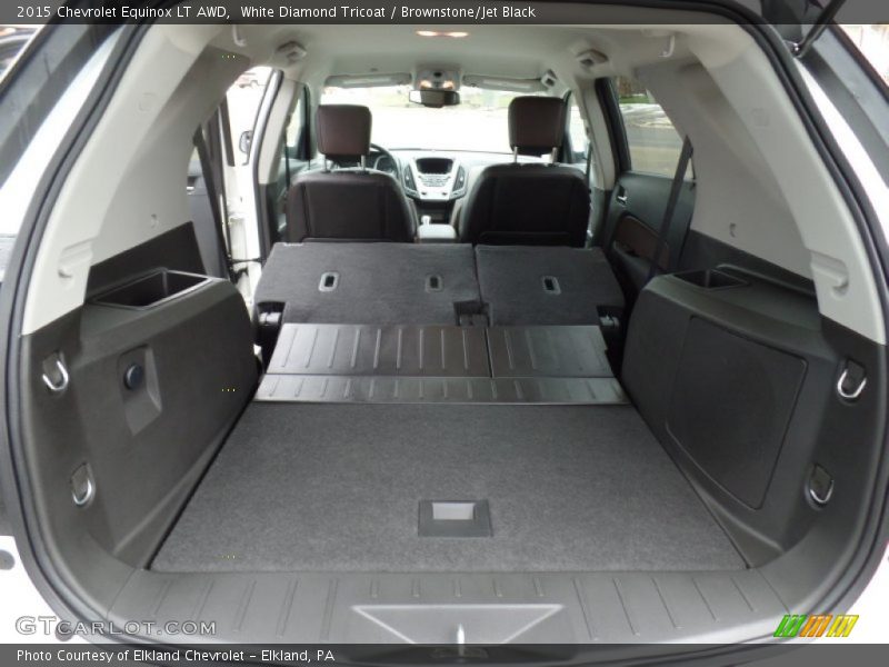 White Diamond Tricoat / Brownstone/Jet Black 2015 Chevrolet Equinox LT AWD