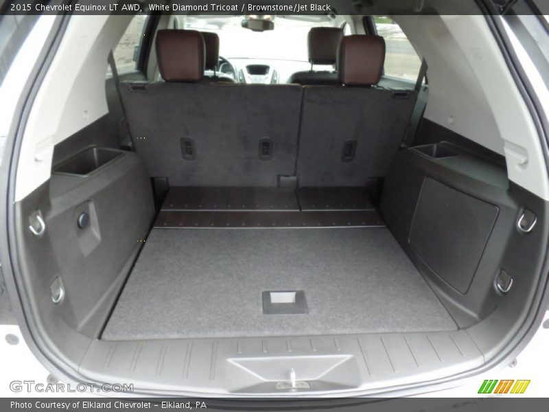 White Diamond Tricoat / Brownstone/Jet Black 2015 Chevrolet Equinox LT AWD