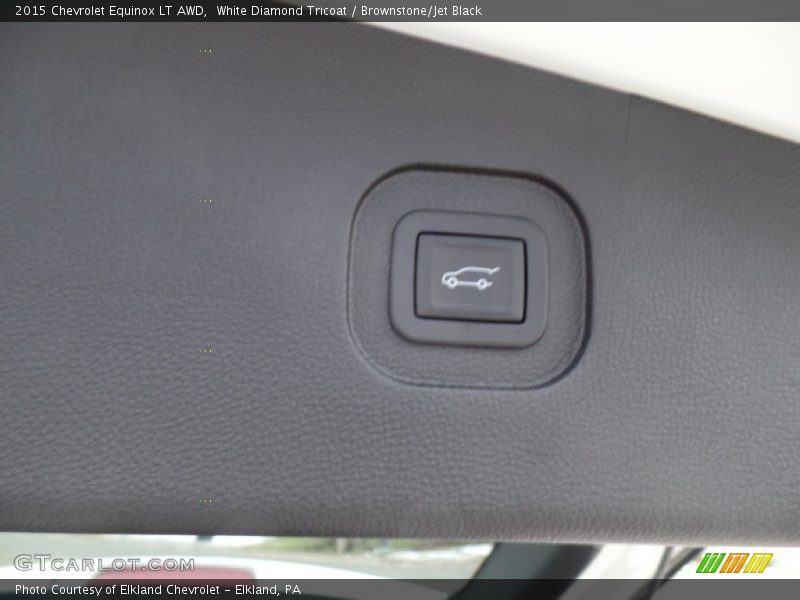 White Diamond Tricoat / Brownstone/Jet Black 2015 Chevrolet Equinox LT AWD