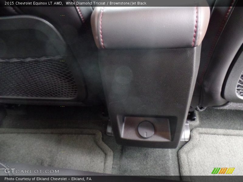 White Diamond Tricoat / Brownstone/Jet Black 2015 Chevrolet Equinox LT AWD