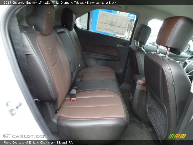 White Diamond Tricoat / Brownstone/Jet Black 2015 Chevrolet Equinox LT AWD