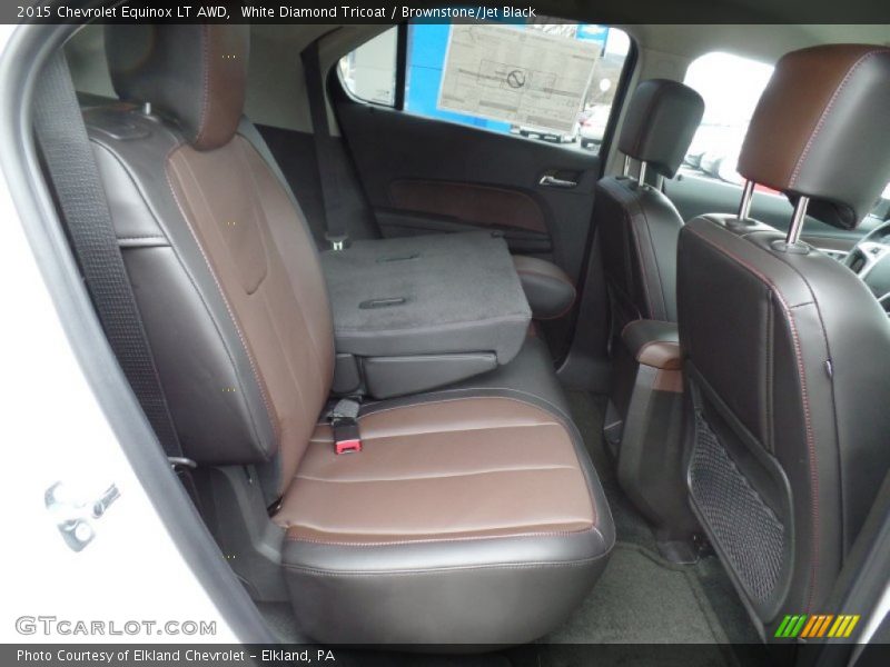 White Diamond Tricoat / Brownstone/Jet Black 2015 Chevrolet Equinox LT AWD