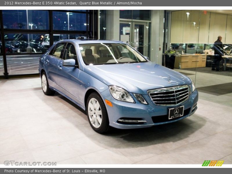 Quartz Blue Metallic / Almond/Mocha 2012 Mercedes-Benz E 350 4Matic Sedan