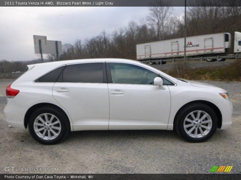 Blizzard Pearl White / Light Gray 2011 Toyota Venza I4 AWD