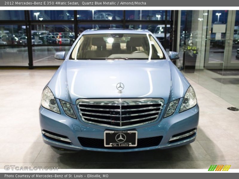 Quartz Blue Metallic / Almond/Mocha 2012 Mercedes-Benz E 350 4Matic Sedan