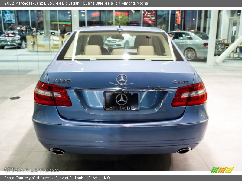 Quartz Blue Metallic / Almond/Mocha 2012 Mercedes-Benz E 350 4Matic Sedan