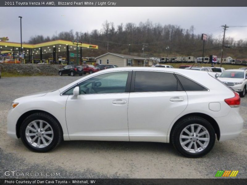 Blizzard Pearl White / Light Gray 2011 Toyota Venza I4 AWD