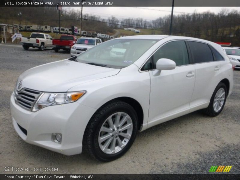 Blizzard Pearl White / Light Gray 2011 Toyota Venza I4 AWD