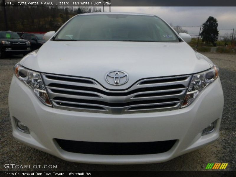 Blizzard Pearl White / Light Gray 2011 Toyota Venza I4 AWD