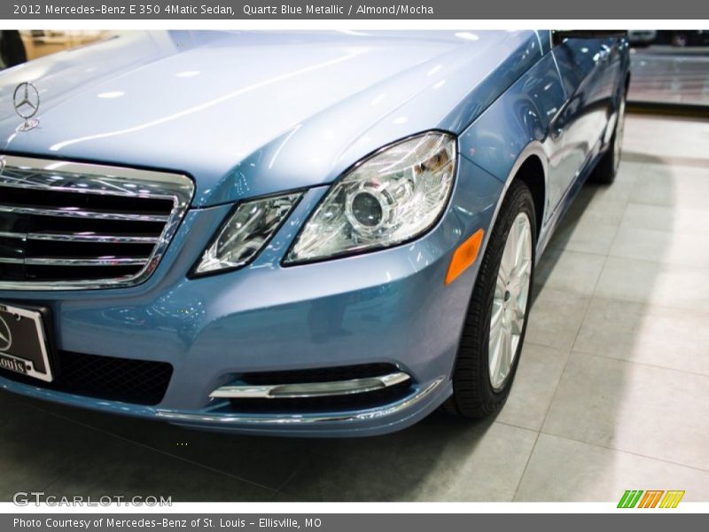Quartz Blue Metallic / Almond/Mocha 2012 Mercedes-Benz E 350 4Matic Sedan