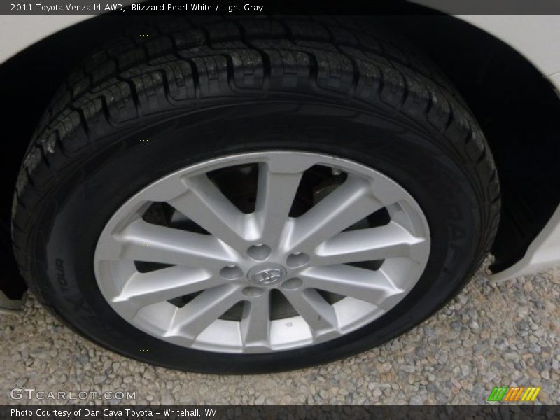 Blizzard Pearl White / Light Gray 2011 Toyota Venza I4 AWD