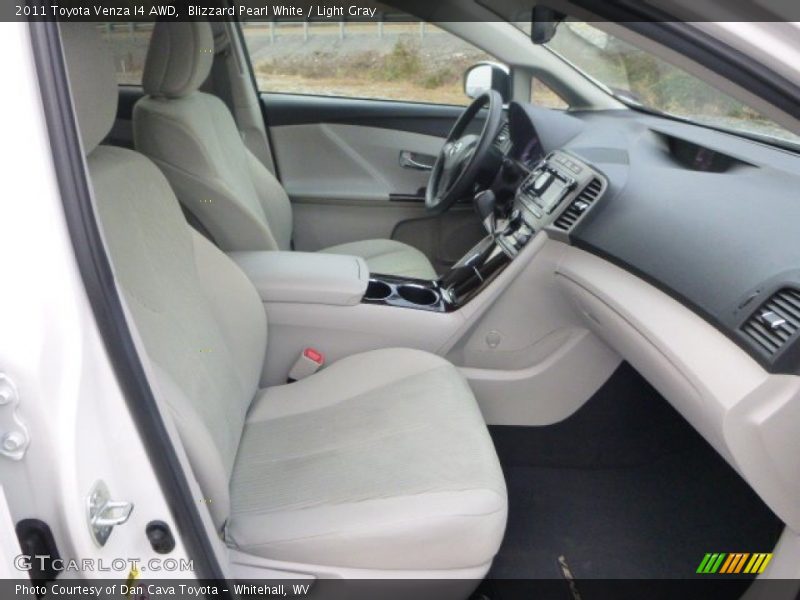 Blizzard Pearl White / Light Gray 2011 Toyota Venza I4 AWD