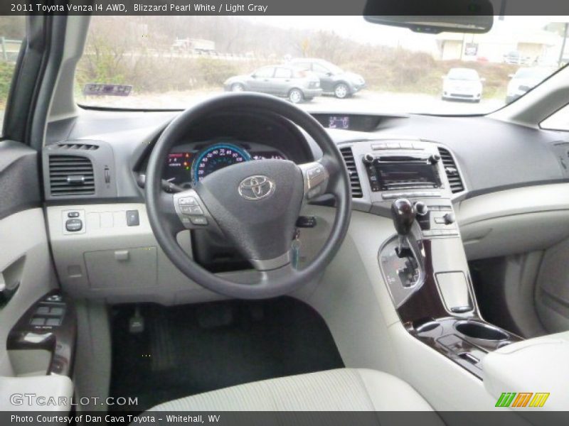 Blizzard Pearl White / Light Gray 2011 Toyota Venza I4 AWD