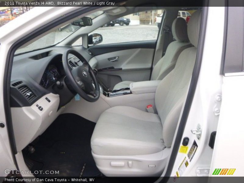Blizzard Pearl White / Light Gray 2011 Toyota Venza I4 AWD